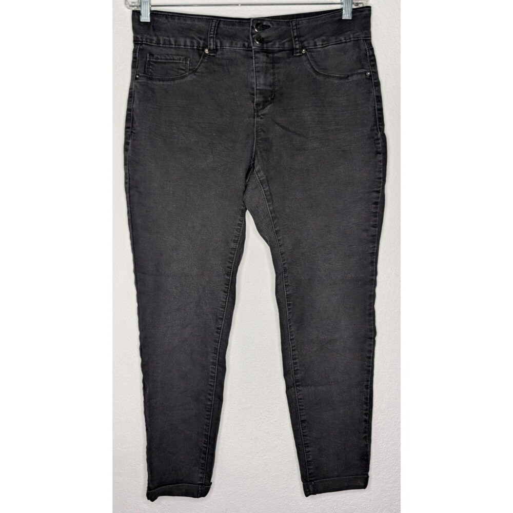 Royalty Denim Straight Jeans Women's Size 10 (33x26) Black Stretch (994)